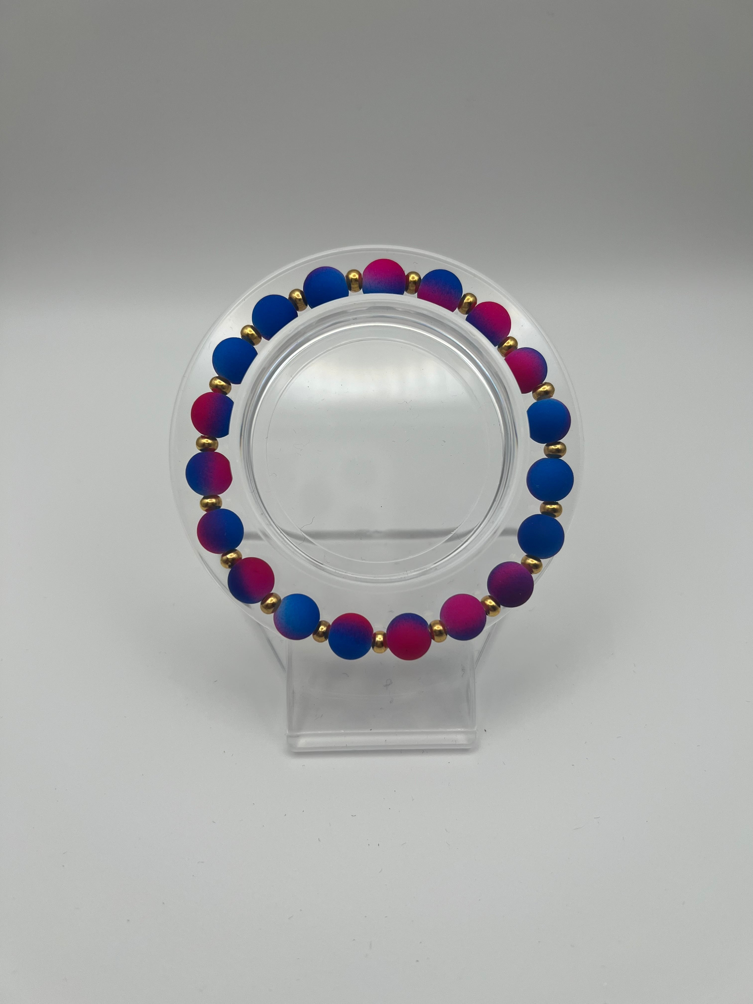 Pink & Blue Bracelet