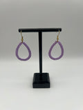 Purple Drop Earrings